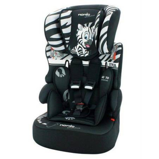 NANIA BELINE autosēdeklītis 9-36kg ZEBRA NANIA BELINE autosēdeklītis 9-36kg ZEBRA