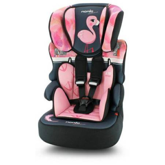 NANIA BELINE autosēdeklītis 9-36kg FLAMINGO NANIA BELINE autosēdeklītis 9-36kg FLAMINGO
