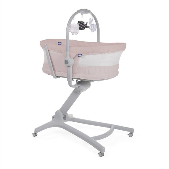 CHICCO BABY HUG 4in1 Bērnu gultiņa - krēsls ROSE CHICCO BABY HUG 4in1 Bērnu gultiņa - krēsls ROSE