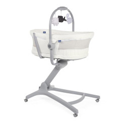 CHICCO BABY HUG 4in1 Bērnu gultiņa - krēsls WHITE SNOW