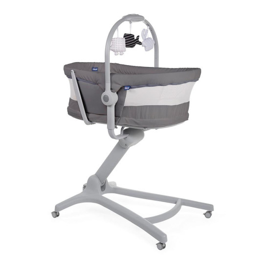 CHICCO BABY HUG 4in1 Bērnu gultiņa - krēsls DARK GREY CHICCO BABY HUG 4in1 Bērnu gultiņa - krēsls DARK GREY