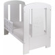 DREWEX BEAR Premium bērnu gulta ar noņemamu sānu 120x60cm, White DREWEX BEAR Premium bērnu gulta ar noņemamu sānu 120x60cm, White
