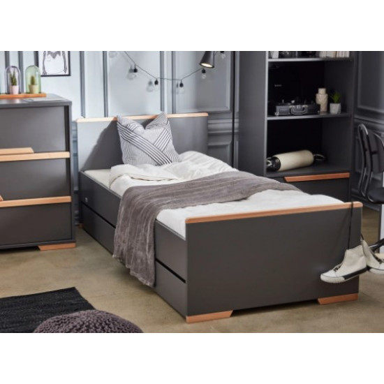 Pinio Snap gulta 200x90 Pelēka Pinio Snap gulta 200x90 Pelēka