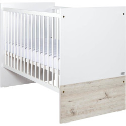 DREWEX CORTONA OAK/WHITE bērnu gulta 120×60 DREWEX CORTONA OAK/WHITE bērnu gulta 120×60