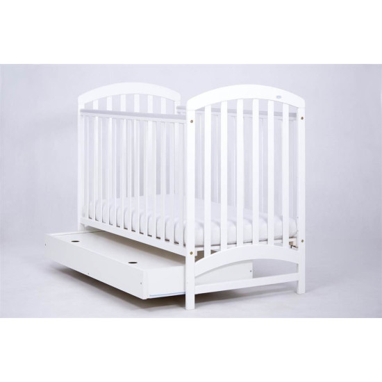 DREWEX ADEL bērnu gulta ar atvilktni 120x60, White DREWEX ADEL bērnu gulta ar atvilktni 120x60, White