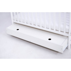 DREWEX ADEL bērnu gulta ar atvilktni 120x60, White DREWEX ADEL bērnu gulta ar atvilktni 120x60, White
