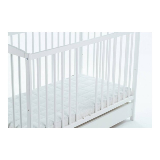 DREWEX LULAYA DELUX Bērnu gulta ar noņemamu sānu un atvilktni 120x60cm, White