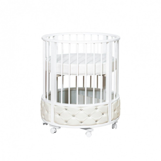 Apaļa/Ovala gulta-transformeris ECO WHITE Apaļa/Ovala gulta-transformeris ECO WHITE
