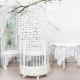 Apaļa/Ovala gulta-transformeris ECO WHITE Apaļa/Ovala gulta-transformeris ECO WHITE