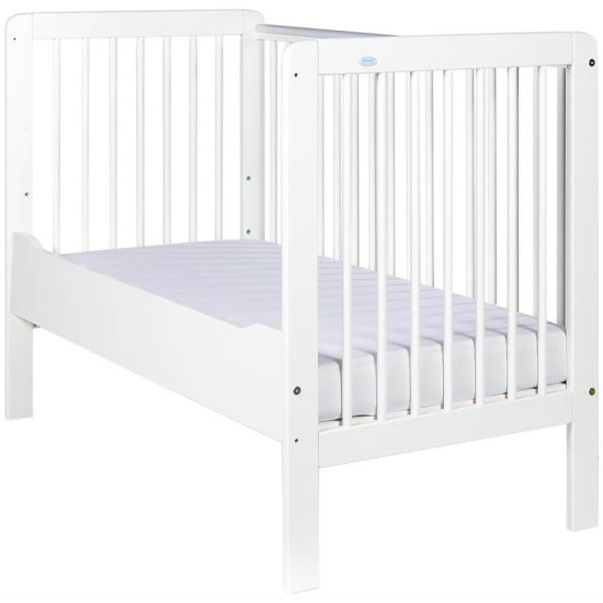 DREWEX TYGRYS bērnu gulta 120x60 ar noņemamu sānu,White