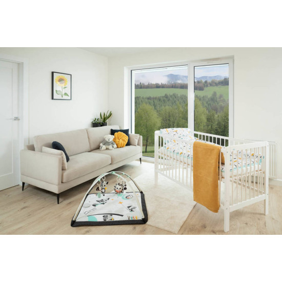 DREWEX TYGRYS bērnu gulta 120x60 ar noņemamu sānu,White