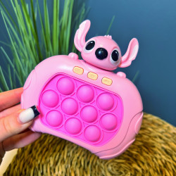 Elektroniskā Pop It Pro spēle Stich roze