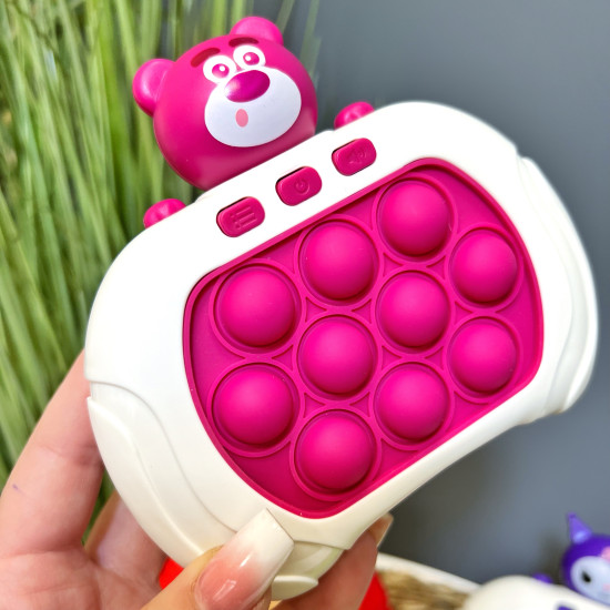 Elektroniskā Pop It Pro spēle Rozā Lācis