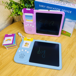 Interaktīvā Angļu Valodas Apguves LCD Planšete 2in1, 112 kartītes (224 vārdi)