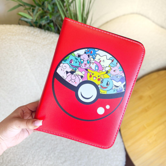 Pokemon kolekcionāra fan albums - sarkans