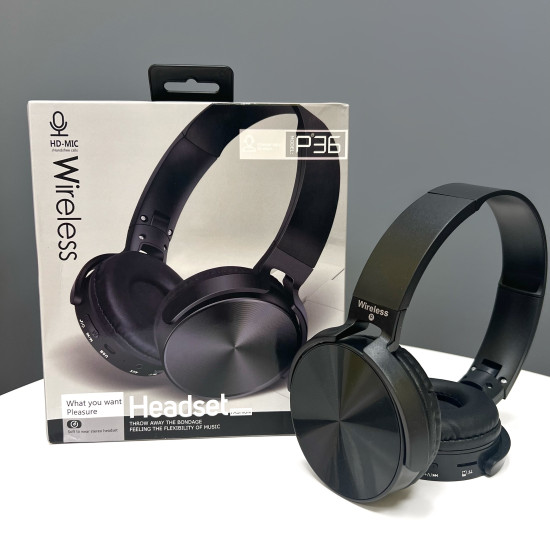 Bezvadu austiņas Wireless Headset P36 Black Bezvadu austiņas Wireless Headset P36 Black