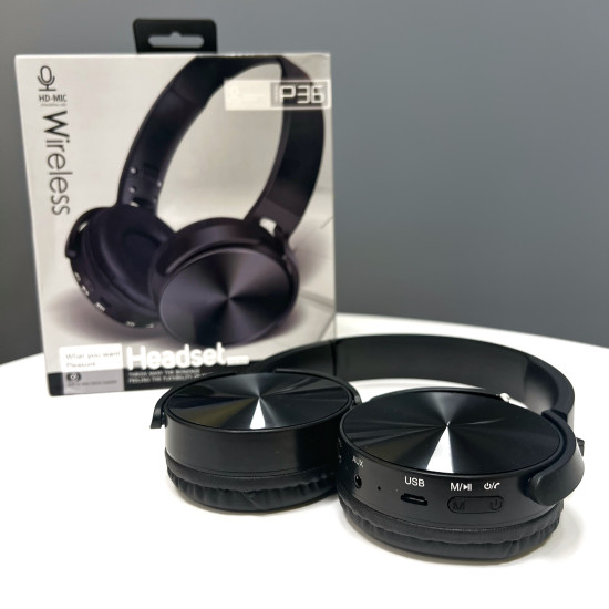 Bezvadu austiņas Wireless Headset P36 Black Bezvadu austiņas Wireless Headset P36 Black