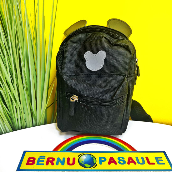 Bērnu soma - pār plecu ar austiņām Black