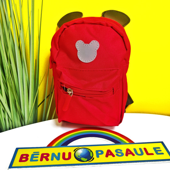 Bērnu soma - pār plecu ar austiņām Red