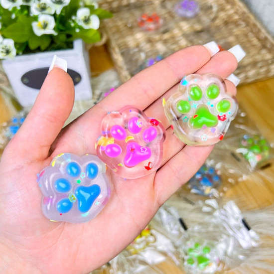 Squishy ķepiņas Taba mini antistresa rotaļlieta  4 cm