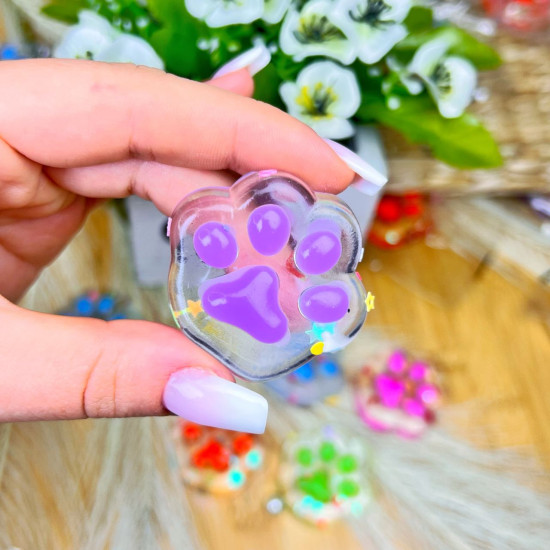 Squishy ķepiņas Taba mini antistresa rotaļlieta  4 cm