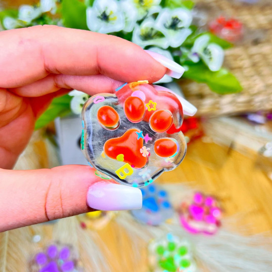 Squishy ķepiņas Taba mini antistresa rotaļlieta  4 cm