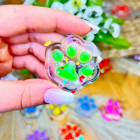 Squishy ķepiņas Taba mini antistresa rotaļlieta  4 cm