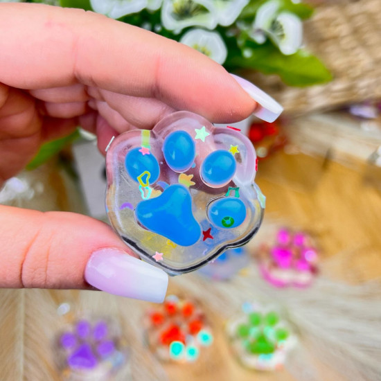 Squishy ķepiņas Taba mini antistresa rotaļlieta  4 cm