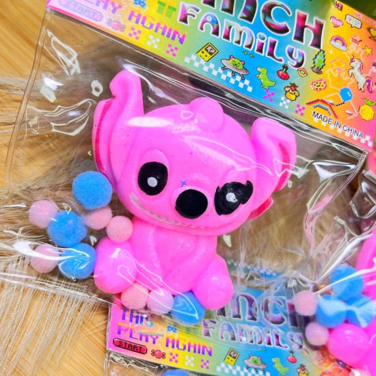 Squishy Stich zils un rozā