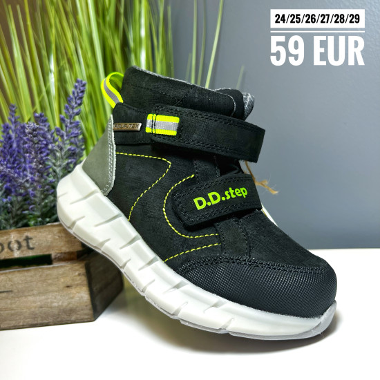 Zēnu Zābaciņi D.D.STEP 24-29 izm. Melns Zaļš F651-388M