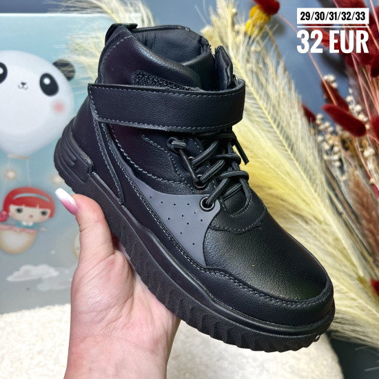 Zēnu Zābaķi 29-33 izm. C-T10155-A - Melna/pelēka
