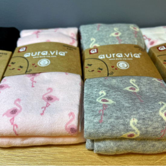 Zeķbikses Aura.via ar flamingo no 2-12 gadiem Zeķbikses Aura.via ar flamingo no 2-12 gadiem