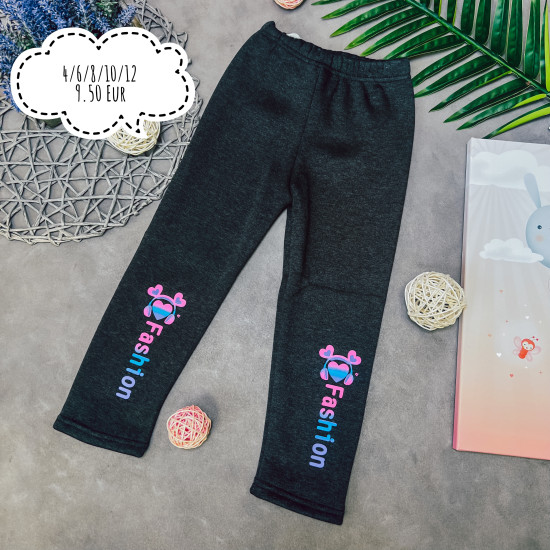 Siltināti Legingi meitenēm Fashion Pelēki un Zili 4 - 12 gadi