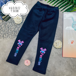 Siltināti Legingi meitenēm Fashion Pelēki un Zili 4 - 12 gadi