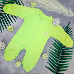 Zīdaiņu kokvilnas rāpulītis - Spilgti zaļs