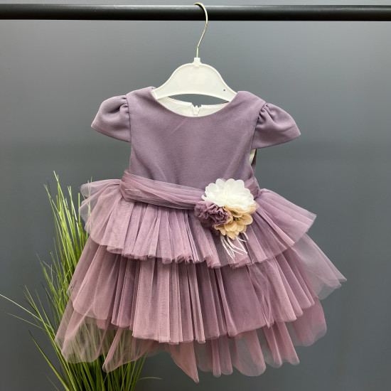 Kleita meitenei Violeta ar ziediem