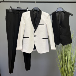 Svētku kostīms zēniem 3 in 1 White