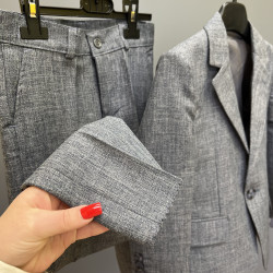 Klasisks kostīms zēniem 3 in 1 Grey