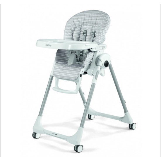 Peg Perego Prima Pappa Follow Me barošanas krēsliņš LINEAR GREY Peg Perego Prima Pappa Follow Me barošanas krēsliņš LINEAR GREY