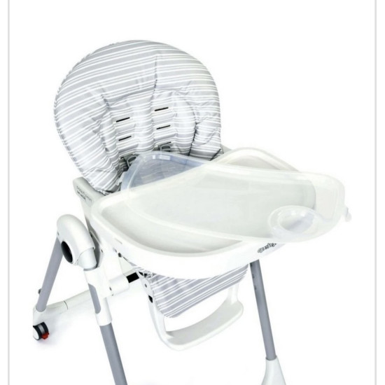 Peg Perego Prima Pappa Follow Me barošanas krēsliņš LINEAR GREY Peg Perego Prima Pappa Follow Me barošanas krēsliņš LINEAR GREY