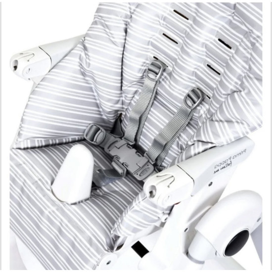 Peg Perego Prima Pappa Follow Me barošanas krēsliņš LINEAR GREY Peg Perego Prima Pappa Follow Me barošanas krēsliņš LINEAR GREY