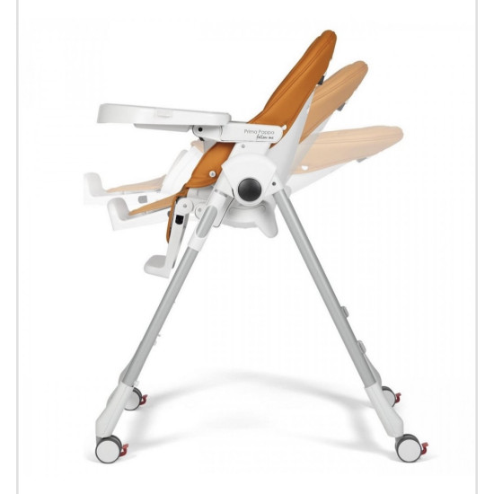 Peg Perego Prima Pappa Follow Me barošanas krēsliņš ARANCIA Peg Perego Prima Pappa Follow Me barošanas krēsliņš ARANCIA