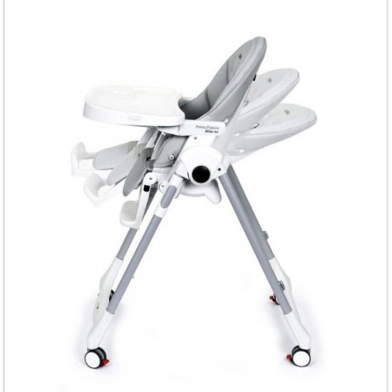 Peg Perego Prima Pappa Follow Me barošanas krēsliņš LINEAR GREY Peg Perego Prima Pappa Follow Me barošanas krēsliņš LINEAR GREY