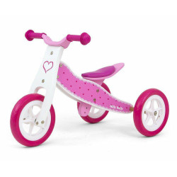 Milly Mally Look 2 in 1 2772 Bērnu balanss velosipēds-trīsritenis /Pink Milly Mally Look 2 in 1 2772 Bērnu balanss velosipēds-trīsritenis /Pink