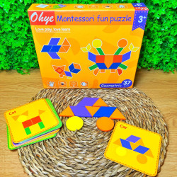 Montessori jautrā mozaīka 37 detaļas