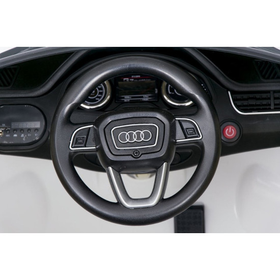AUDI Q7 2188 Bērnu elektromobilis ar tālvadības pulti 12v/White AUDI Q7 2188 Bērnu elektromobilis ar tālvadības pulti 12v/White
