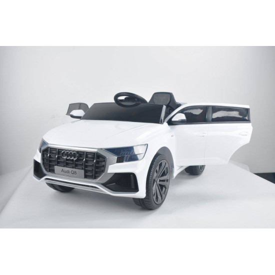 Audi Q8 Bērnu elektromobilis 12v/White Audi Q8 Bērnu elektromobilis 12v/White