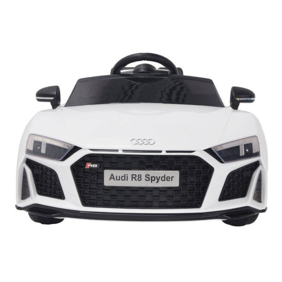 Audi R8 Bērnu elektromobilis 12v/White Audi R8 Bērnu elektromobilis 12v/White