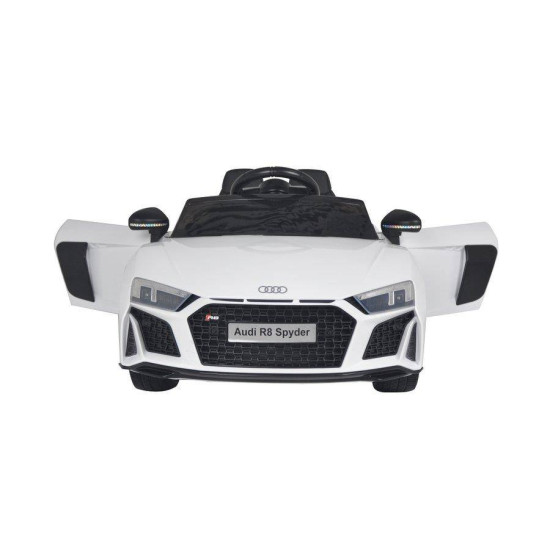 Audi R8 Bērnu elektromobilis 12v/White Audi R8 Bērnu elektromobilis 12v/White