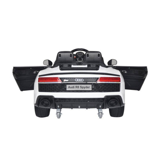 Audi R8 Bērnu elektromobilis 12v/White Audi R8 Bērnu elektromobilis 12v/White